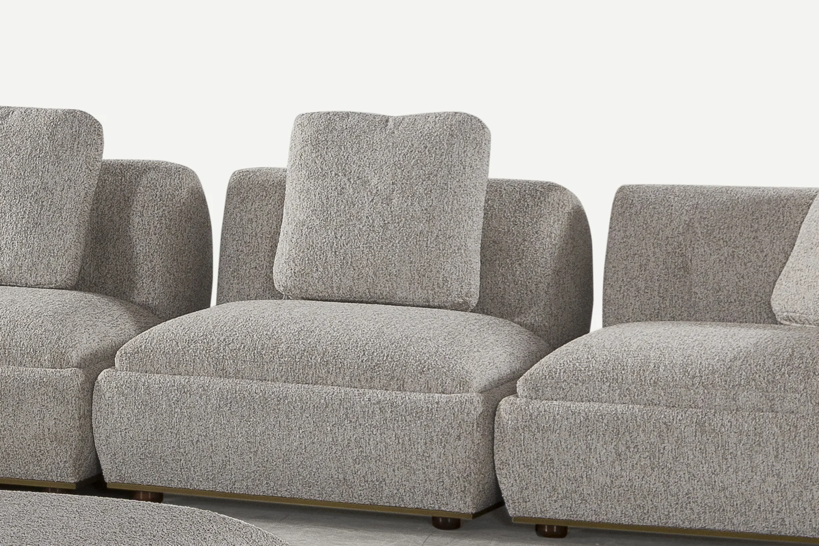 [NG-PRAG-SOFA-01] NANGARO - PRAG SET
(SINGLE CORNER MODULE + SINGLE-SEAT MODULE + 2-SEAT LOUNGER + LOUNGER + SEATING OTTOMAN + OTTOMAN TABLE) - PRAG SINGLE SEAT MODULE