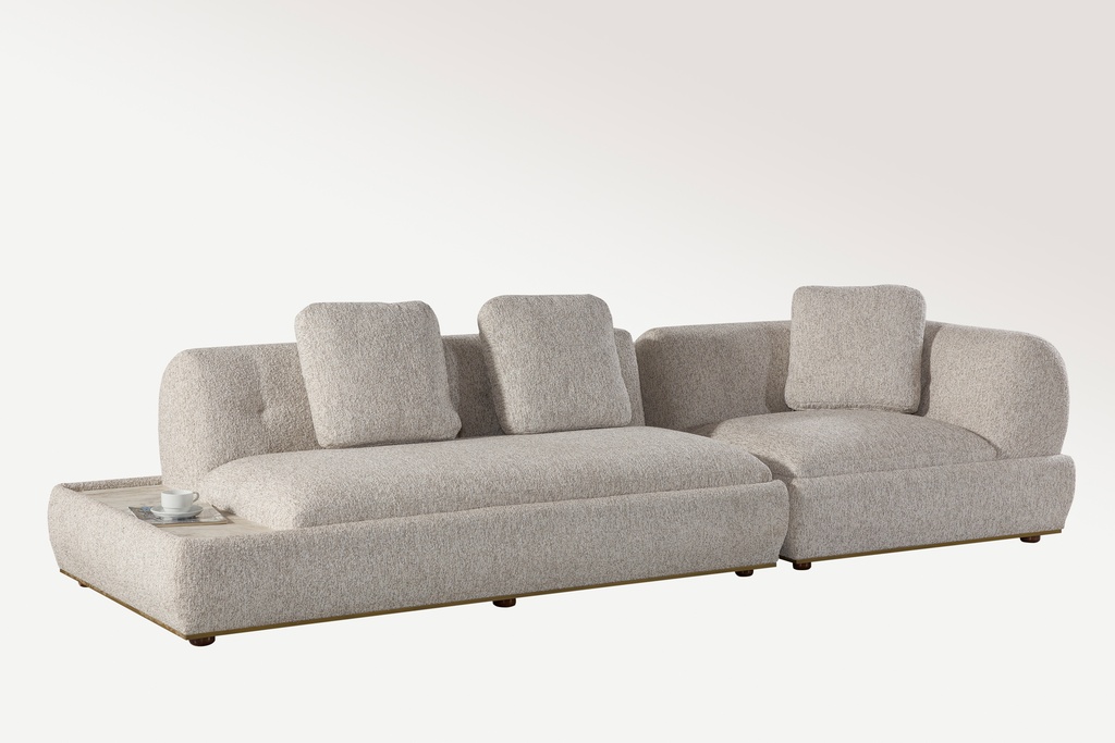 [NG-PRAG-DOUBLE-SOFA-COFFEE-TABLE-SET] NANGARO - PRAG SET
(SINGLE CORNER MODULE + SINGLE-SEAT MODULE + 2-SEAT LOUNGER + LOUNGER + SEATING OTTOMAN + OTTOMAN TABLE) - PRAG DOUBLE LOUNGER
(WITH COFFEE TABLE)