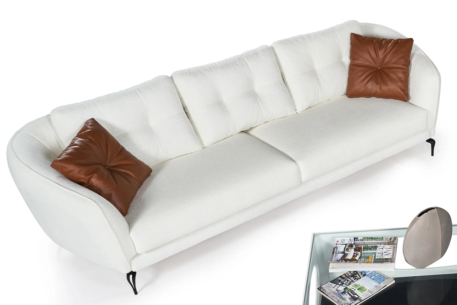 NANGARO - AREA SET
(CORNER SOFA + 4-SEATER + ARMCHAIR) - AREA 4-SEATER SOFA